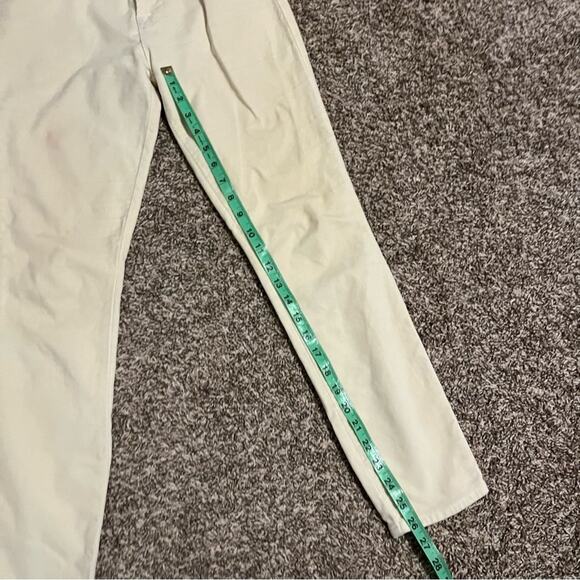 FRAME Ivory Winter White Velvet Skinny Pants Size 27 - Picture 8 of 8